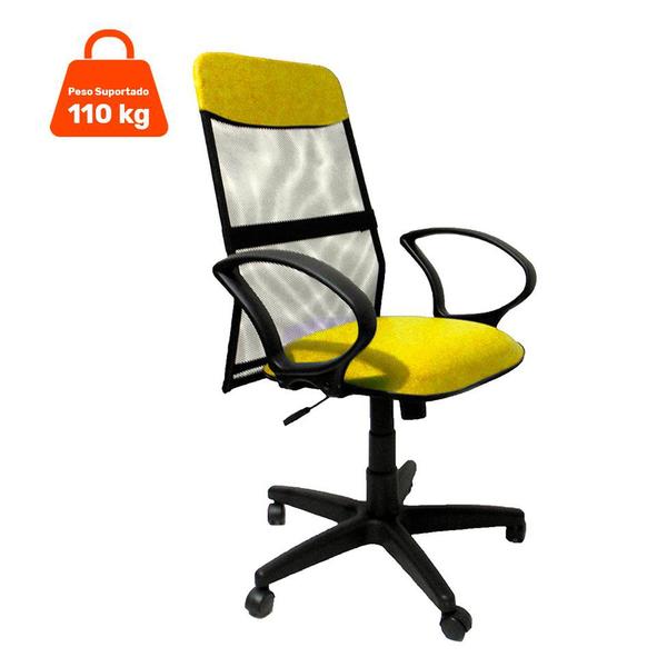 Cadeira de Escritório Diretor Costaneira Soft Amarelo - Furniture