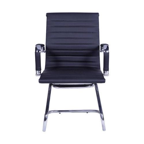 Cadeira de Escritório Fixa com Braço - Preto - Tommy Design