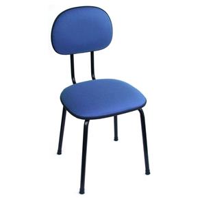Cadeira de Escritório Palito Secretária Fixa Tecido - Azul