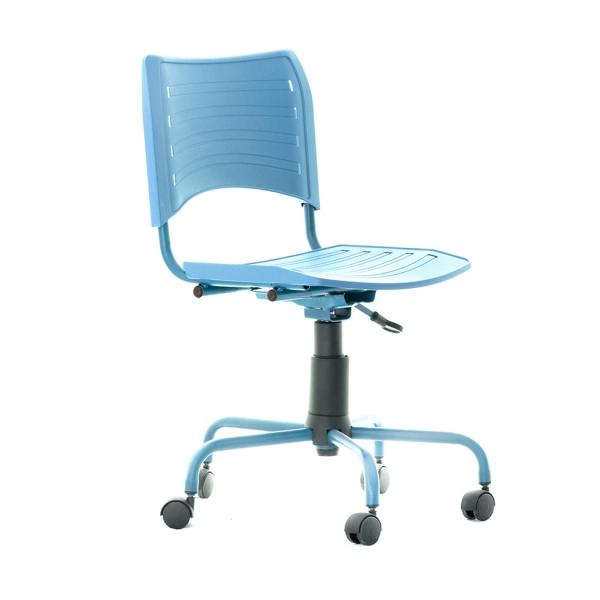 Cadeira de Escritório Secretária Giratória Evidence Color Azul - Mobly