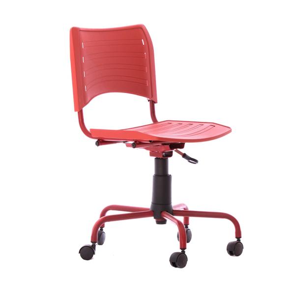 Cadeira de Escritório Secretária Giratória Evidence Color Vermelho - Mobly
