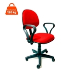 Cadeira de Escritório Secretária Mazikeen Ajustável Vermelha