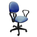 Cadeira de Escritório Secretária Mazikeen Ii Ajustável Azul