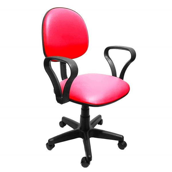 Cadeira de Escritório Secretária Mazikeen II Ajustável Vermelha - Absolut