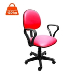 Cadeira de Escritório Secretária Mazikeen II Ajustável Vermelha
