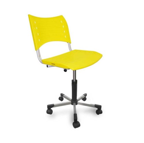Cadeira de Escritório Secretária Stillus Amarelo - Multivisão