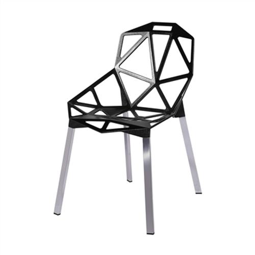 Cadeira de Jantar Aluminio Preto