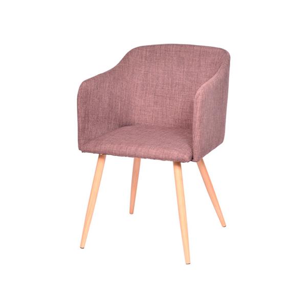Cadeira de Jantar de Linho Marrom - Or Design