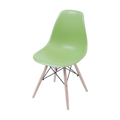 Cadeira de Jantar Design Eiffel Charles Eames Dkr Verde