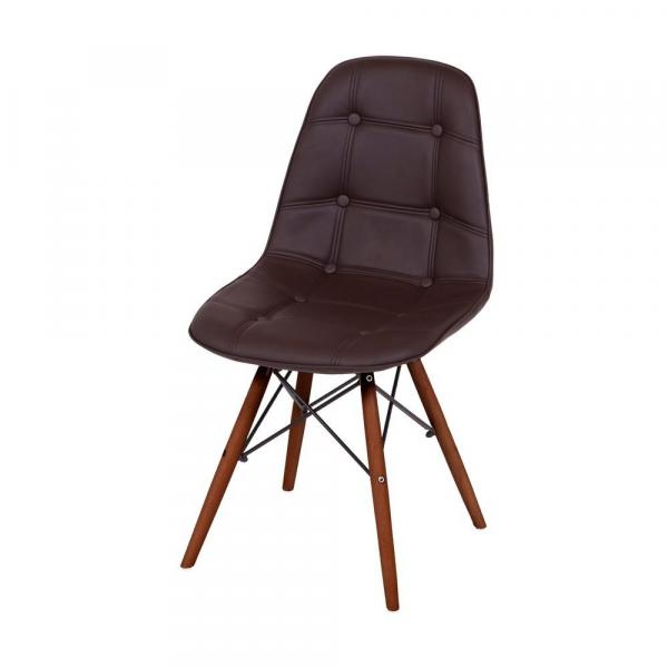 Cadeira de Jantar Eames Botone Café - Or Design