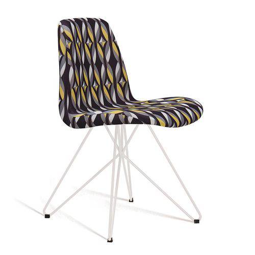 Tamanhos, Medidas e Dimensões do produto Cadeira de Jantar Eames Butterfly Branco e Preto