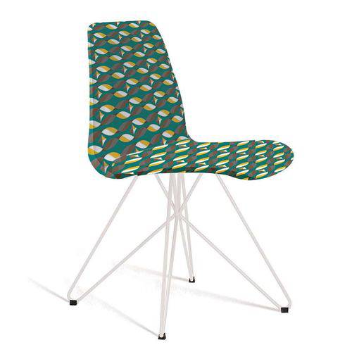 Tamanhos, Medidas e Dimensões do produto Cadeira de Jantar Eames Butterfly Branco e Verde
