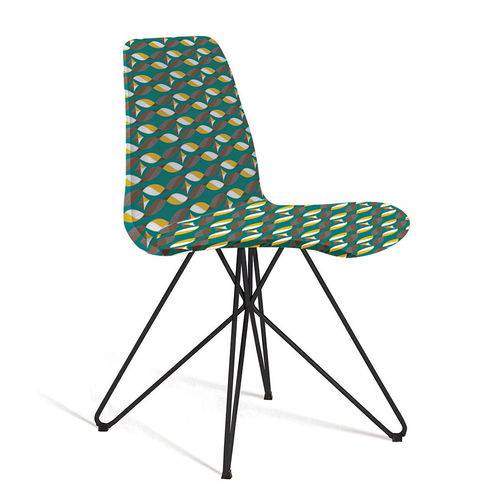 Tamanhos, Medidas e Dimensões do produto Cadeira de Jantar Eames Butterfly Preto e Verde