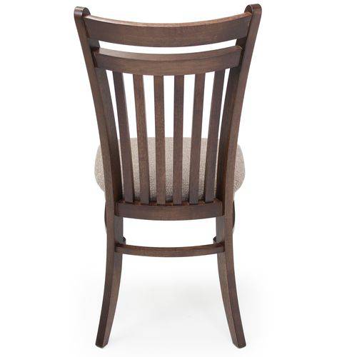 Cadeira de Jantar Esmeralda (Kit C/ 2 Peças) - Ref CJ014 - Cor Imbuia / Tecido LS-01