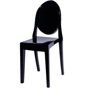 Cadeira de Jar Invisible Sem Braço Or1107B - Or Design - PRETO