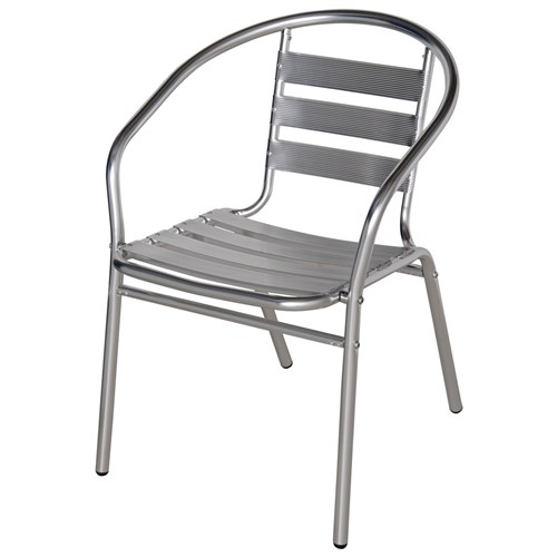 Cadeira de Jardim com Estrutura de Alumínio Prata 9017 Mor