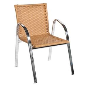 Cadeira de Jardim em Alumínio e Fibra - C319 - PALHA
