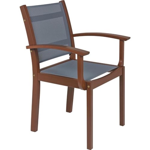 Cadeira de Madeira com Braços com Tela - Tramontina