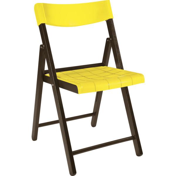 Cadeira de Madeira Dobrável Potenza Amarela - Tramontina
