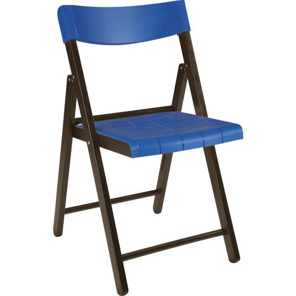 Cadeira de Madeira Dobrável Potenza Azul- Tramontina