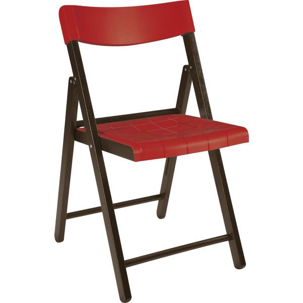 Cadeira de Madeira Dobrável Potenza Vermelha - Tramontina
