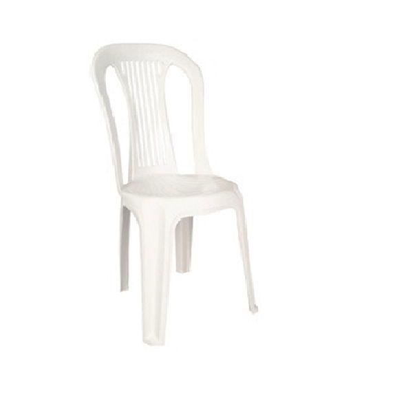 Cadeira de Plastico Bistro Branco Empilhavel Ponte Nova - Antares