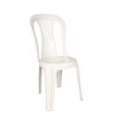 Cadeira de Plastico Bistro Branco Empilhavel Ponte Nova
