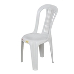 Cadeira De Plastico Bistro Branco Empilhavel Ponte Nova