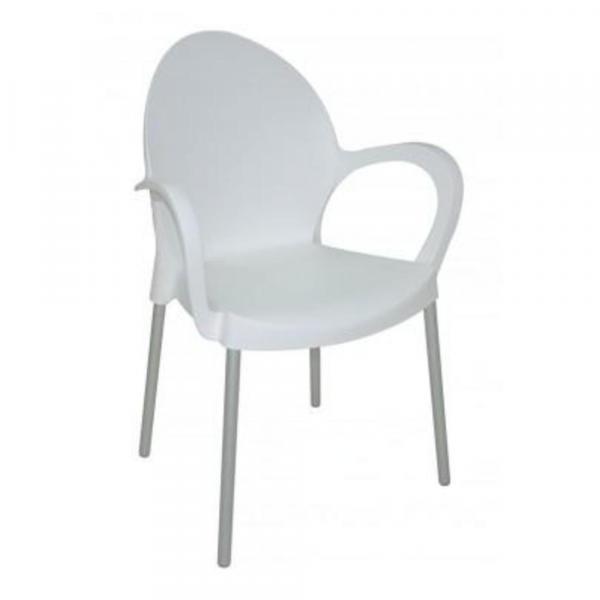 Cadeira de Polipropileno com Braço Branca - GRACE - Tramontina (Branco)