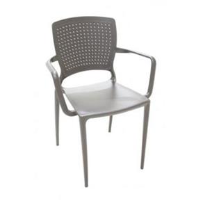 Cadeira de Polipropileno e Fibra de Vidro Marrom - SAFIRA - Tramontina (Marrom)