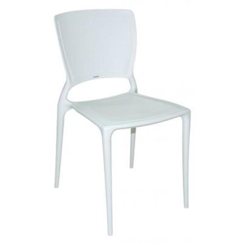 Cadeira de Polipropileno e Fibra de Vidro Sem Braço Branca - Sofia - Tramontina (Branco)