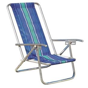 Cadeira de Praia 5 Posições em Alumínio - Polietileno