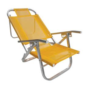 Cadeira de Praia Alta Copacabana Amarela