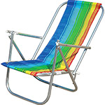 Cadeira de Praia Alumínio Colorida 2 Posições - Botafogo Lar & Lazer