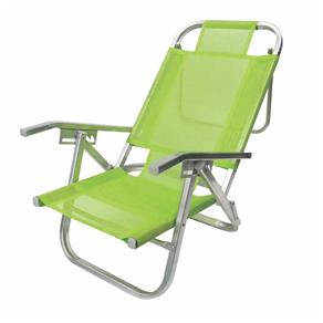 Cadeira de Praia Copacabana Reclinável Alta Verde Primavera