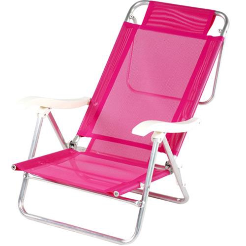 Cadeira de Praia de Alumínio Mor Sol de Verão, Rosa
