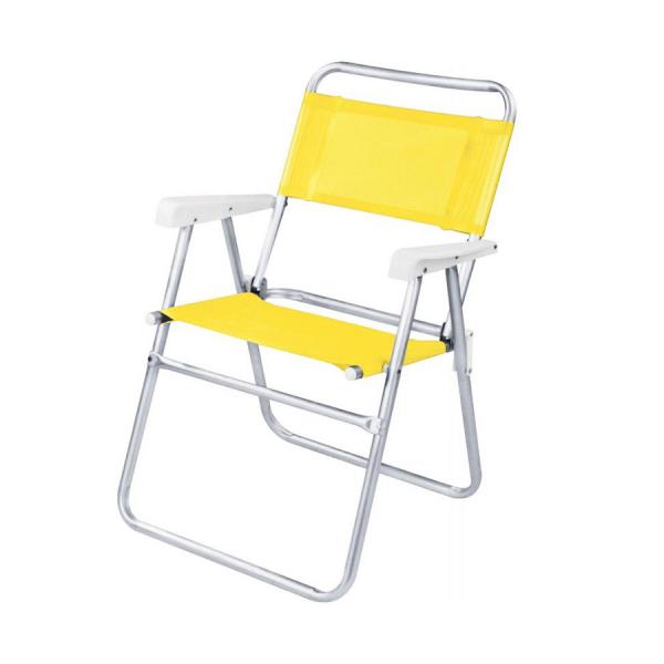 Cadeira de Praia Master Alumínio 2108 Amarela - Mor - Mor