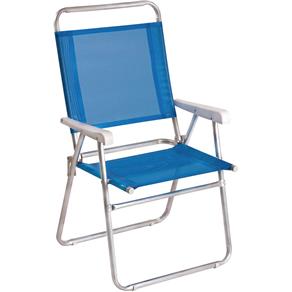 Cadeira de Praia Master Plus Alumínio Azul
