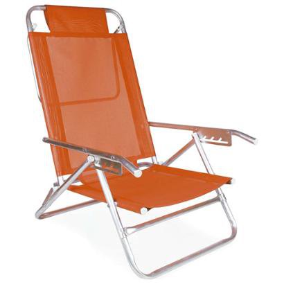 Cadeira de Praia Reclinável Mor Alumínio 5 Posições