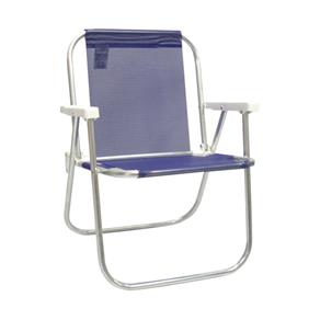Cadeira de Praia Varanda Alta Standart em Alumínio Roxo - Roxo