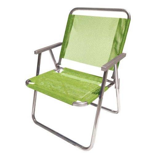 Cadeira de Praia Varanda Xl 130 Kg em Alumínio - Verde Primavera - Botafogo
