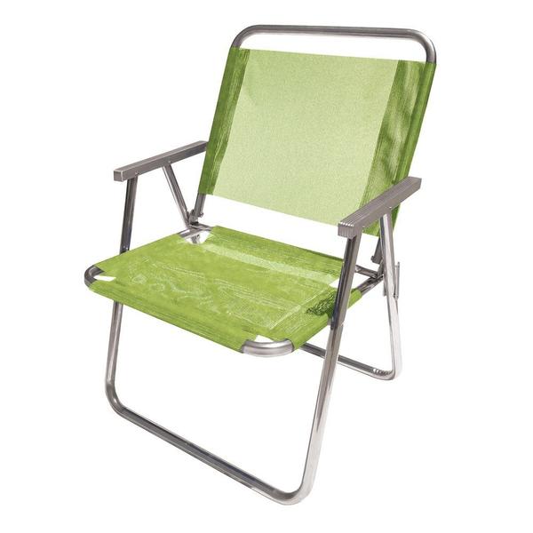 Cadeira de Praia Varanda Xl 130 Kg em Alumínio - Verde Primavera - Botafogo
