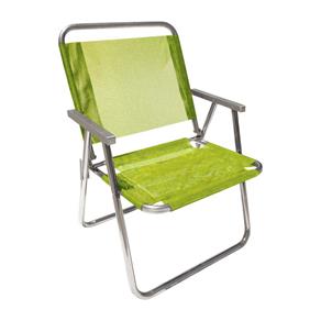 Cadeira de Praia XL 130 Alumínio - Verde Limão