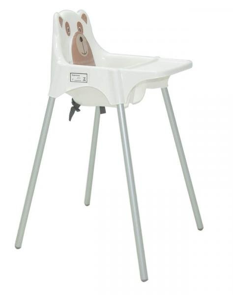 Cadeira de Refeição Infantil Alta TEDDY Branca - Tramontina