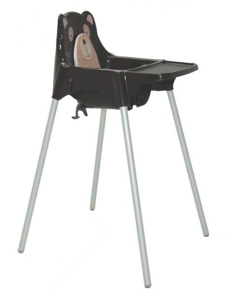 Cadeira de Refeição Infantil Alta TEDDY Marrom - Tramontina