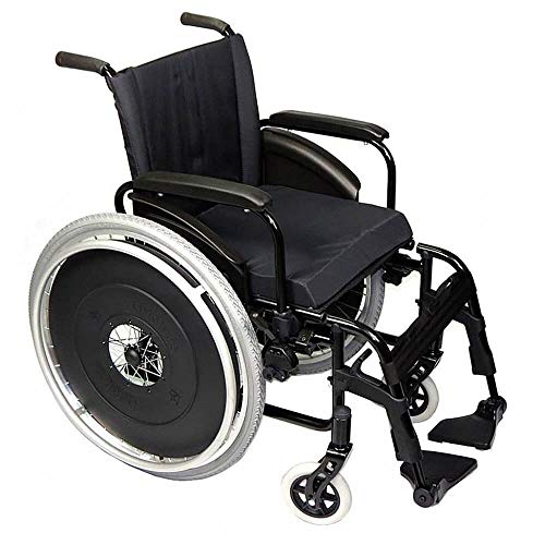Cadeira de Rodas Alumínio AVD Ortobras Dobrável em X Preto 50cm