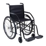 Cadeira De Rodas Cds 102 Preta Roda Raiada