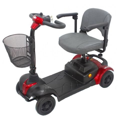 Cadeira de Rodas Motorizada Scooter Elétrica Ottobock Scott S Até 136kg Vermelha