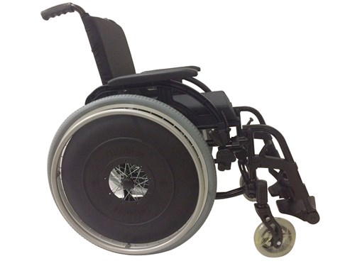 Cadeira de Rodas Ortobras K3 Alumínio Pés Removíveis 50Cm Preta (Cód. 10890)