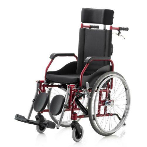 Cadeira de Rodas Reclinável Fit Assento 40 Cm Pneu Anti Furo Cap. 100 Kgs